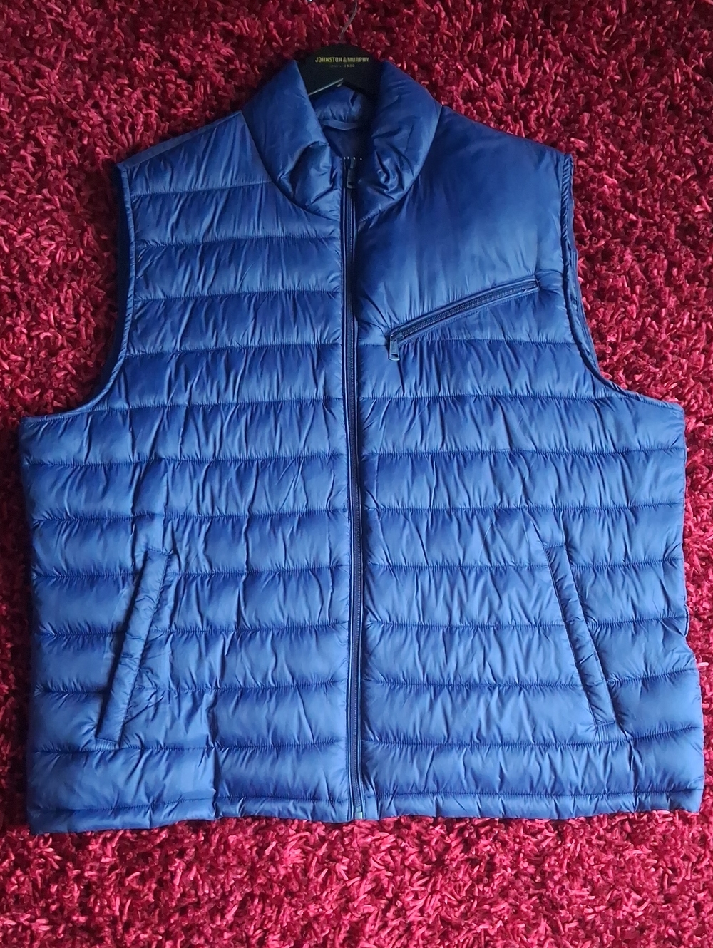 Cole Haan Men's Royal Blue Quilted Puffer Vest